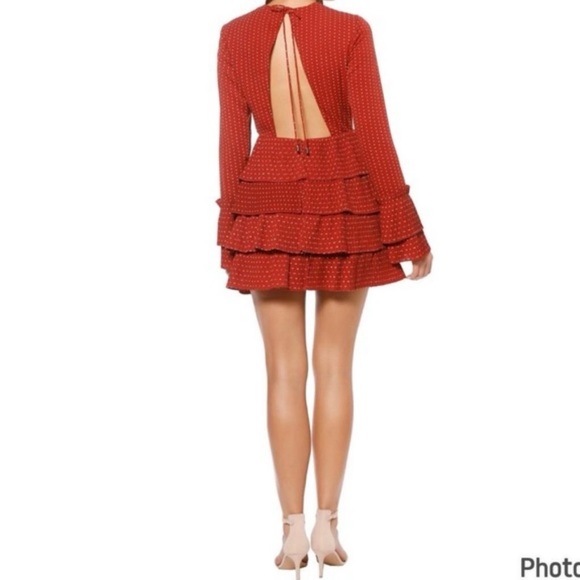 C/MEO Collective Fundament Dress - Red - Size Large. NWOT “New Without Tags” - Picture 6 of 6